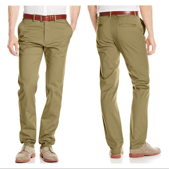 Haggar Mens LK Life Khaki Straight-Fit Flat-Front Pant